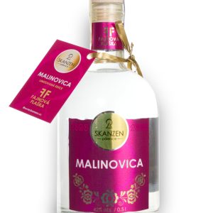 Pálenice Skanzen Modrá Malinovica (kvasná) ze Skanzenu Modrá 42% 0,5l
