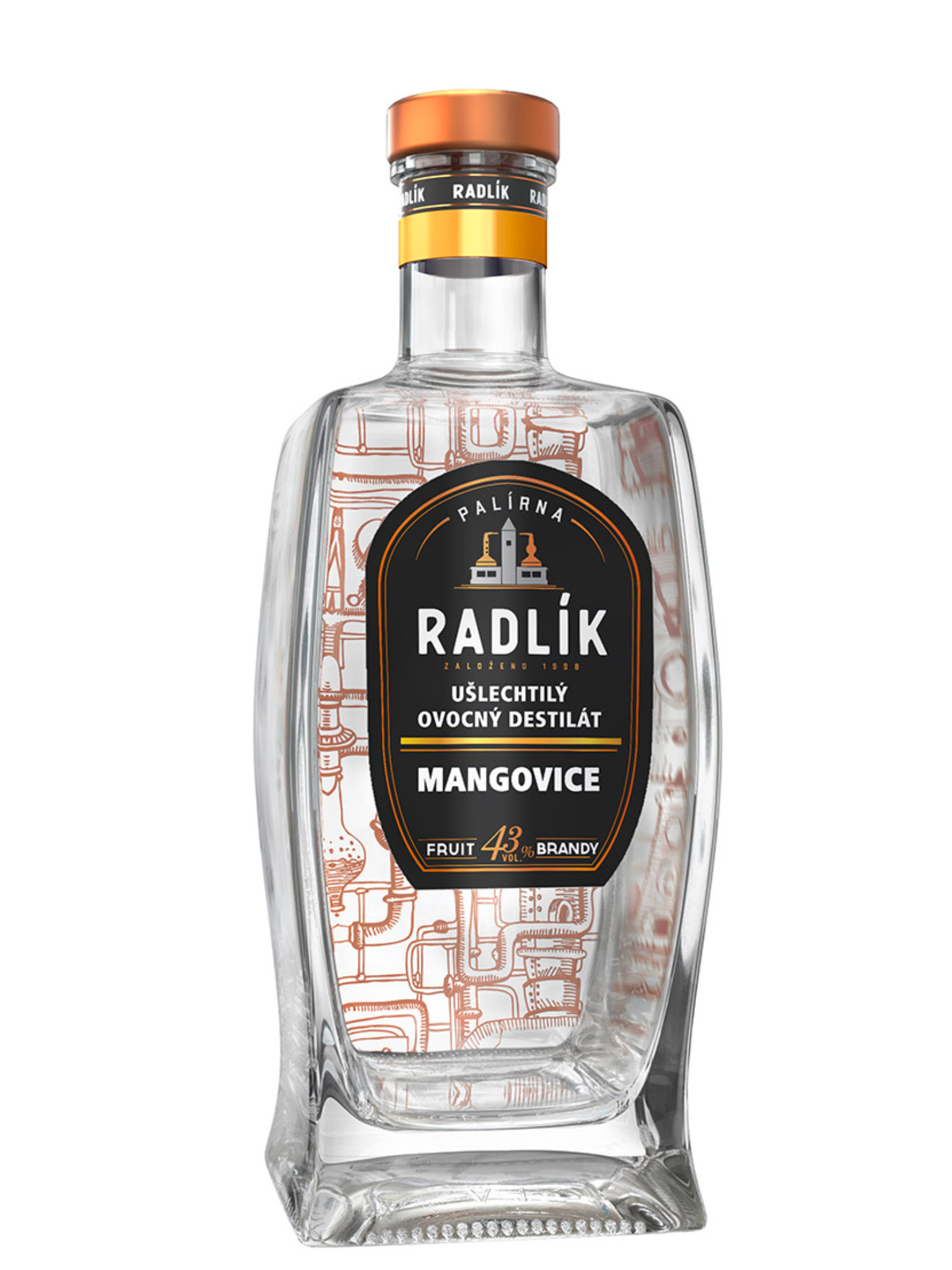 Palírna Radlík Radlík Mangovice 43% 0,5l